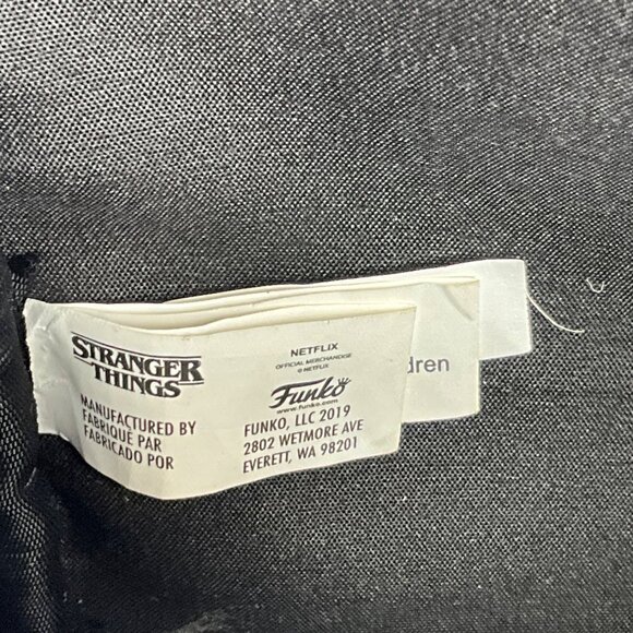 Stranger Things Black Mini Backpack With Neon Geometric Print Funko - Picture 4 of 8